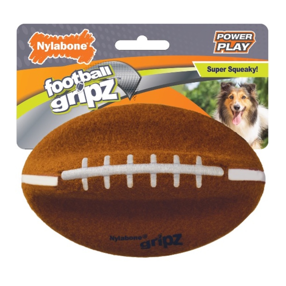 Nylabone Power Play Football with Gripz